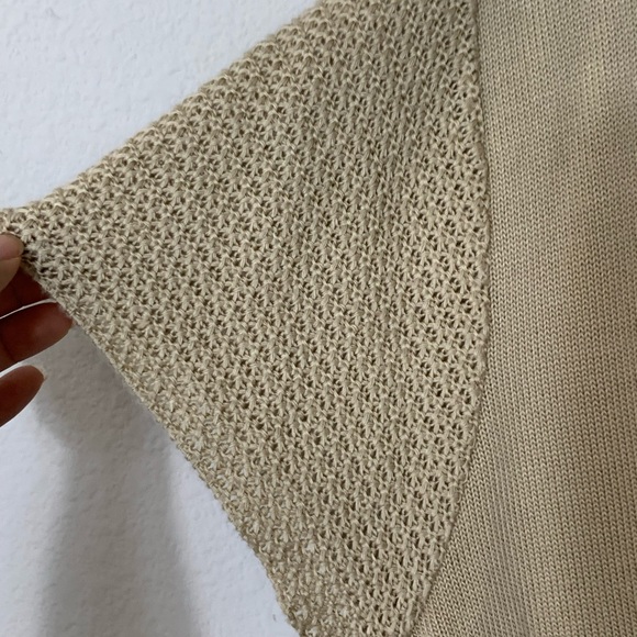 Two One Two New York Short Sleeve Knit Crochet Cardigan Sweater size XLG - Picture 9 of 9